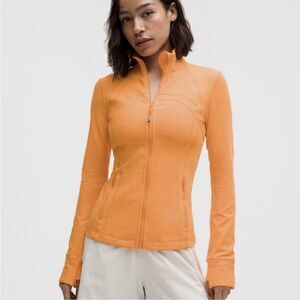 Lululemon Define Jacket Women’s Size 8 Luon Tiger Orange Full Zip Yoga Gym NWT
